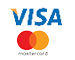 Easy payment with Visa or Mastercard